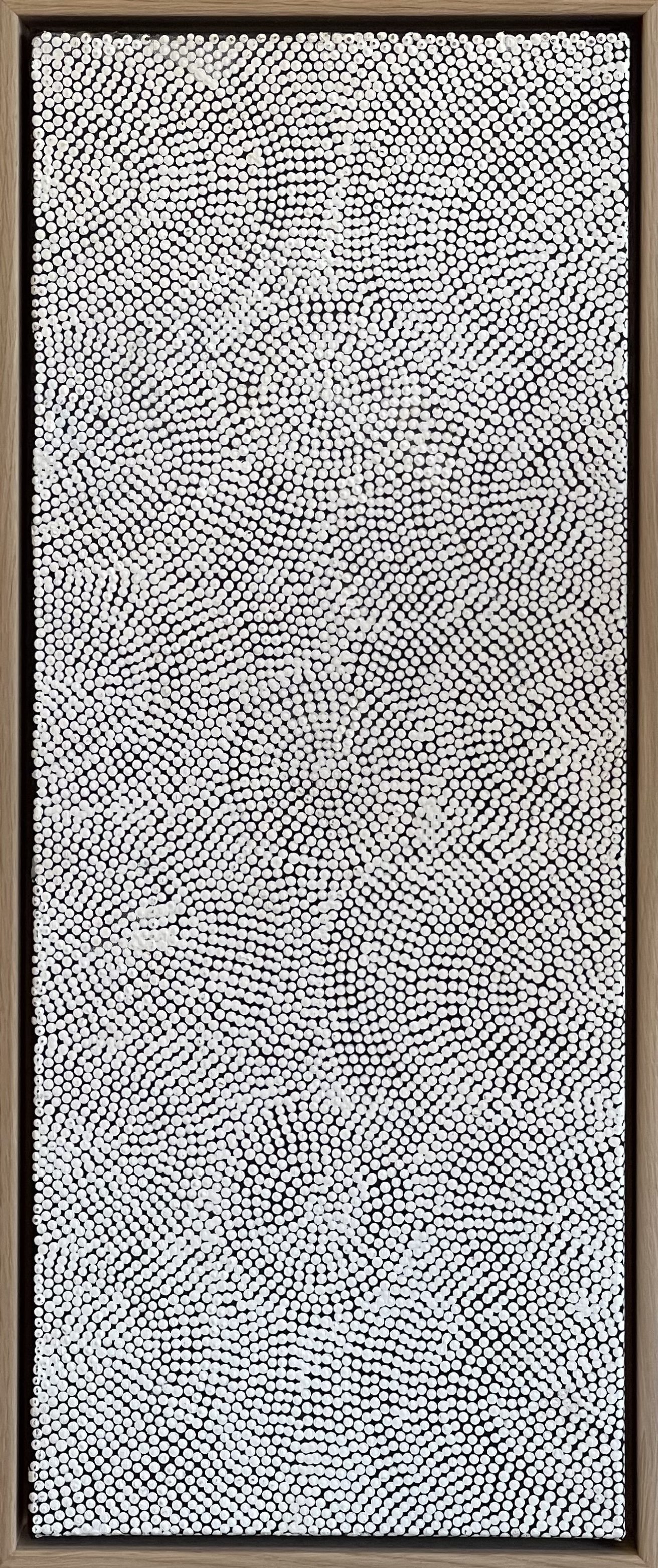 LIZZIE NUNGARRAYI SPENCER (WARLU) Water Dreaming 30x76cm framed acrylic on canvas $700