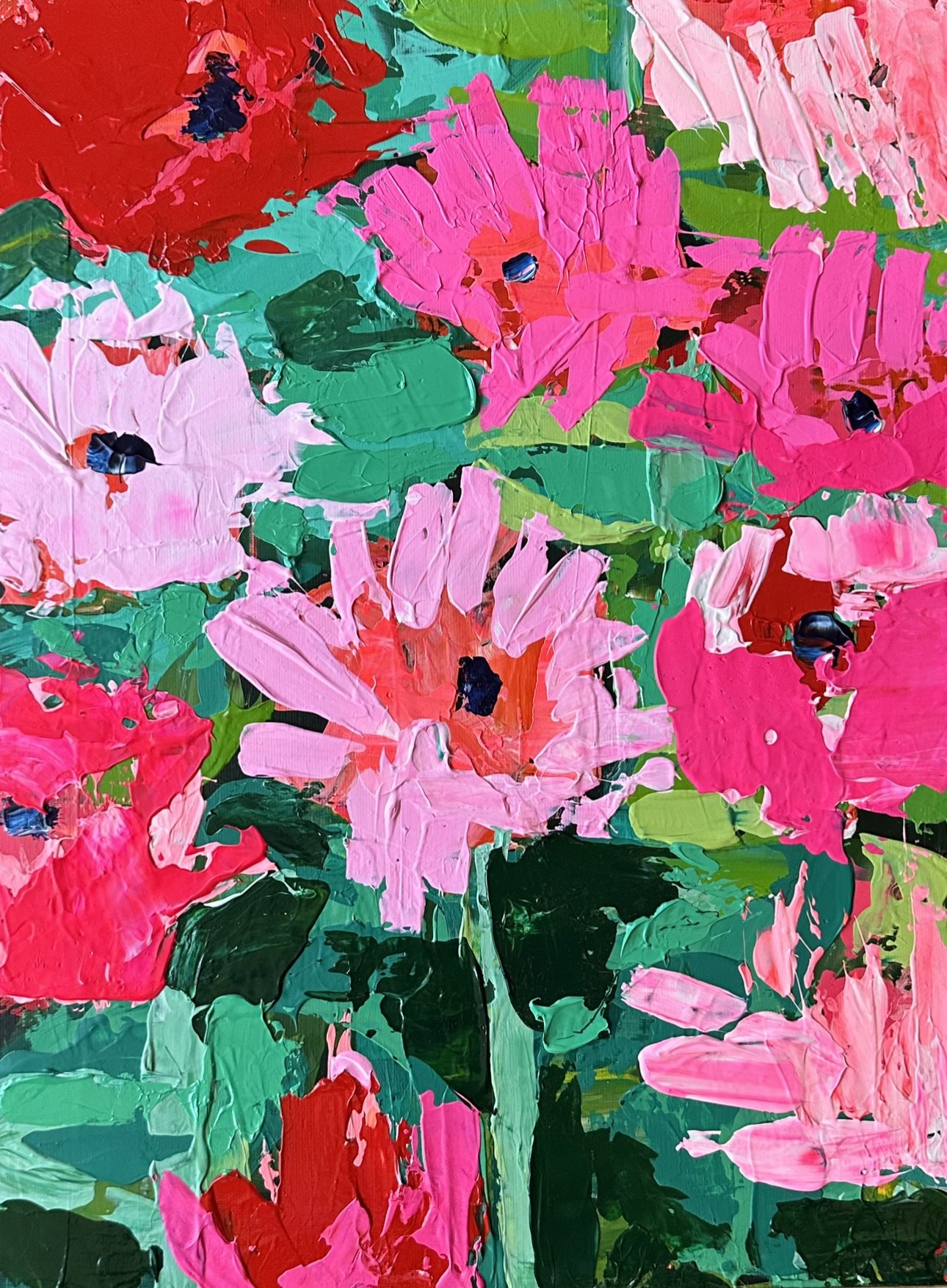 Sarah 42 x 32 cm framed acrylic on canvas panel $795