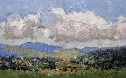Landscape With Clouds Mt Samson