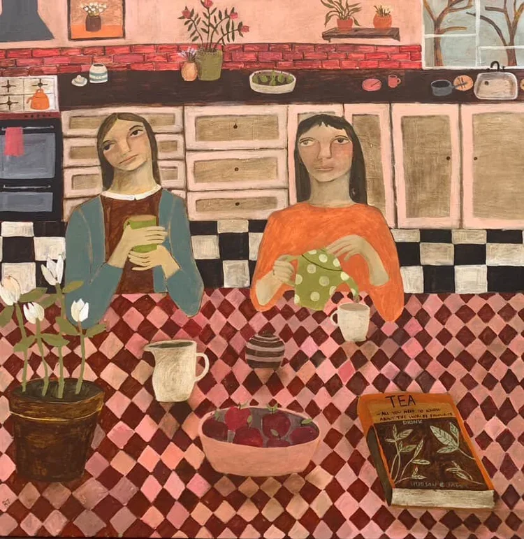 REBECCA JAMES All You Need To Know 101 x 101 cm framed acrylic on canvas $3600