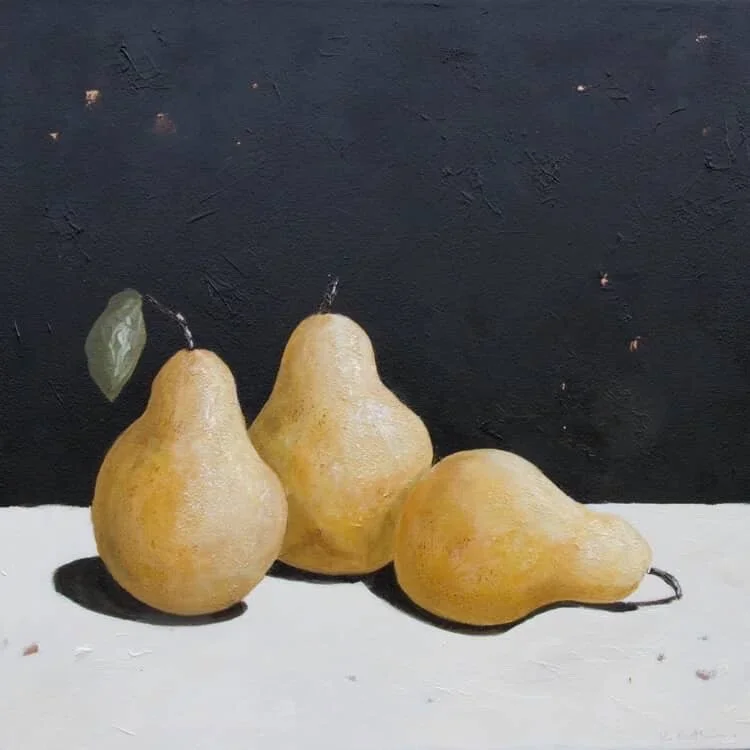 KARIN CUTLER Three’s Company 50 × 50 cm framed acrylic on canvas $990