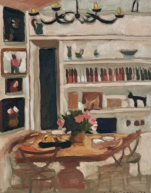 LUCILA ZENTNER Evening 45 × 36 cm framed oil on canvas $2950