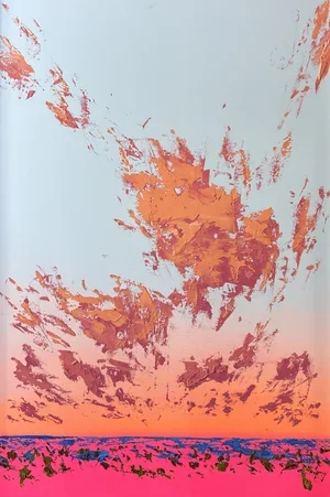 All I Feel Is Love 90 × 60 cm framed oil and acrylic on board $3250