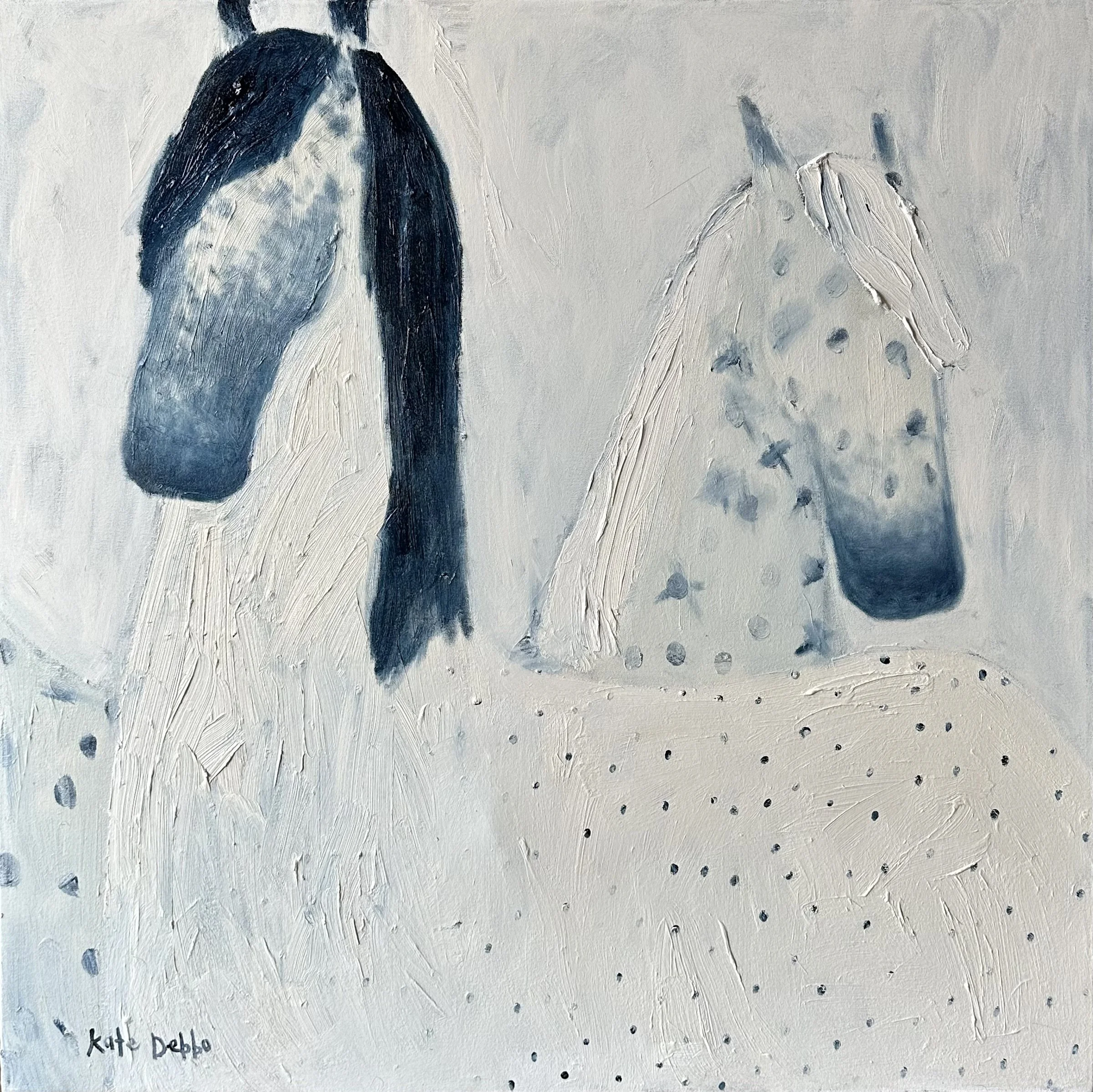 Best Friends 90x90cm framed oil on canvas $3600