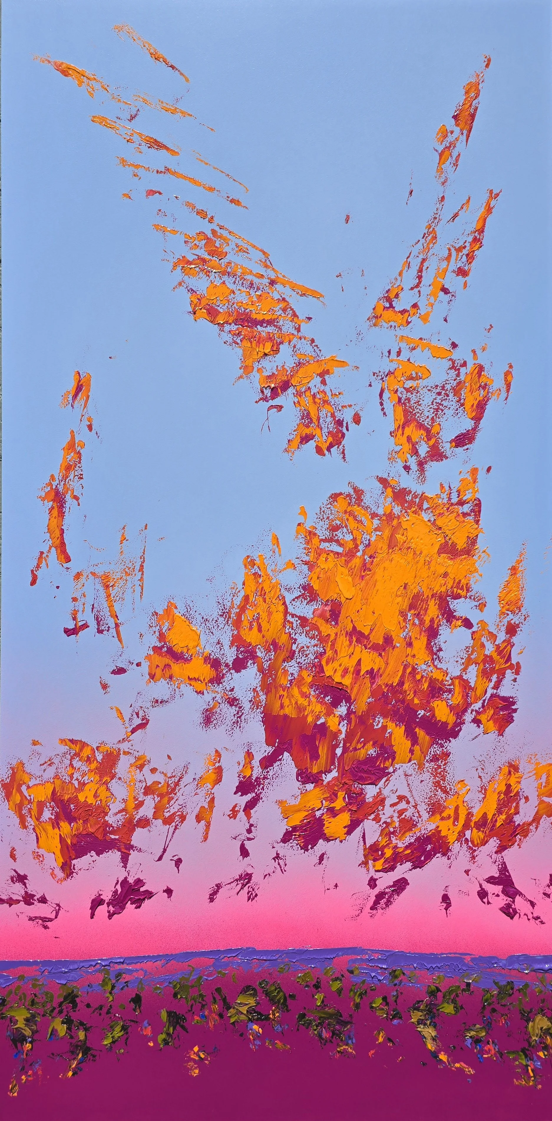 JOHNNY K An Unforgettable Moment In Time 120 x 60 cm framed oil and acrylic on $3850
