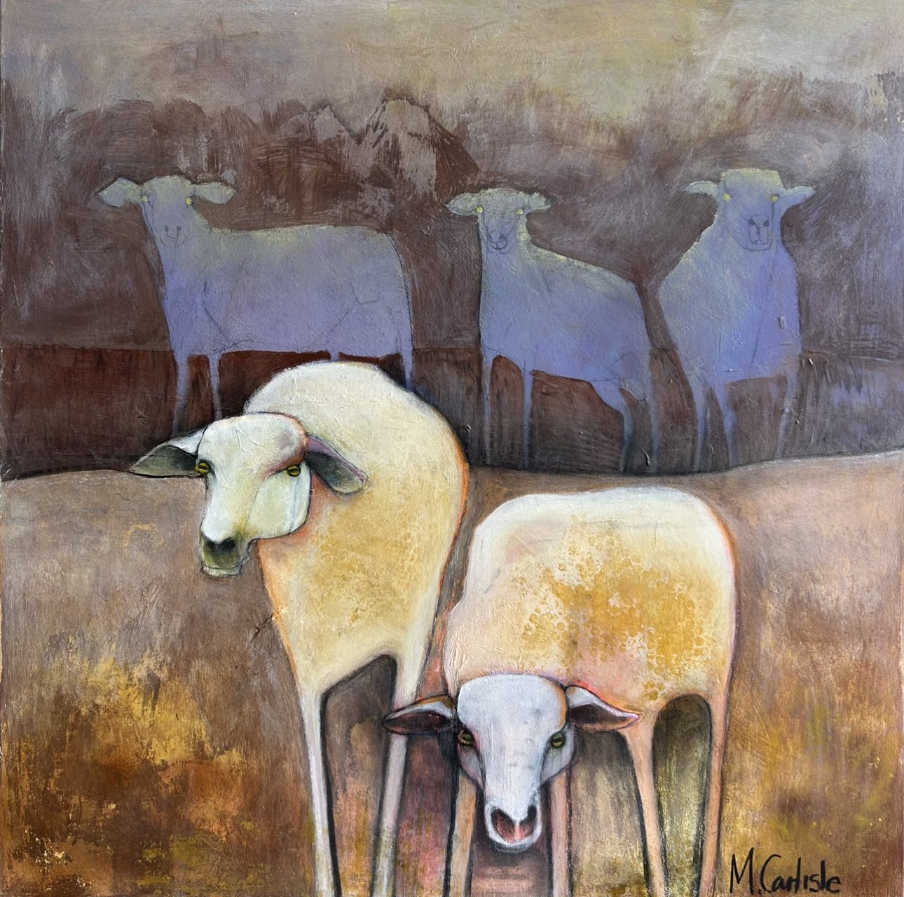 MARGIE CARLISLE 101 x 101 cm acrylic on canvas $2700