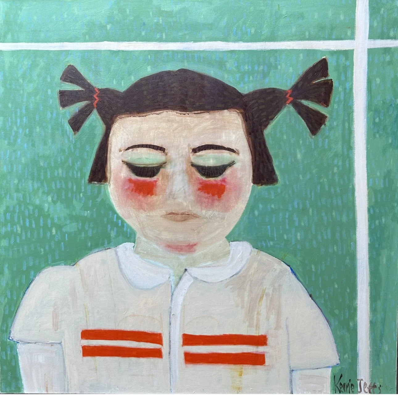 China Doll 101 x 101 cm acrylic on canvas $2100
