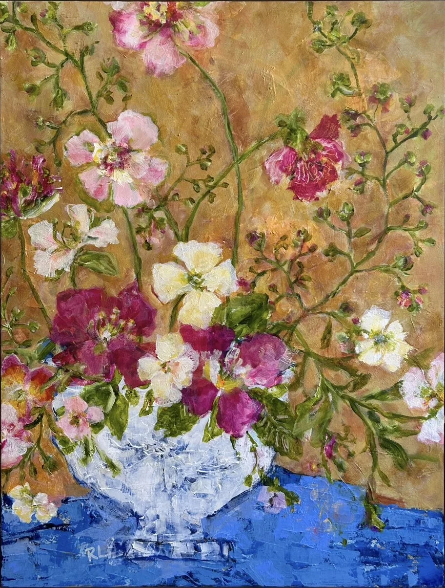 As She Walked By 101 x 76 cm framed acrylic on canvas $2900