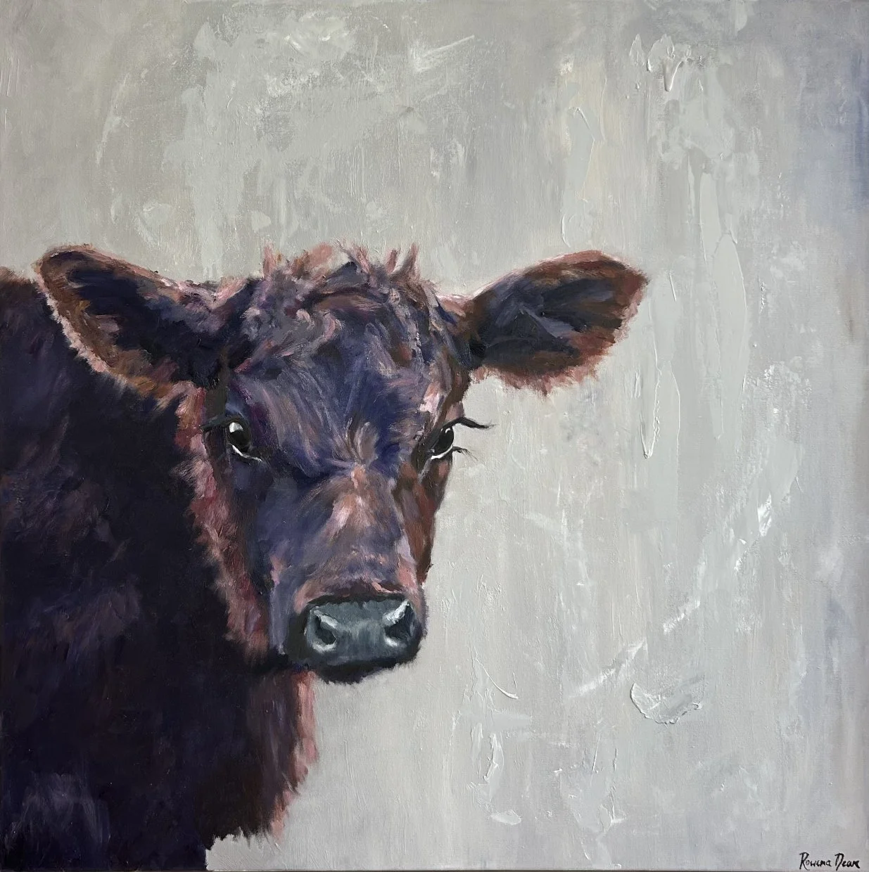 Mahogany Calf 100 x 100 cm framed oil on canvas $3950
