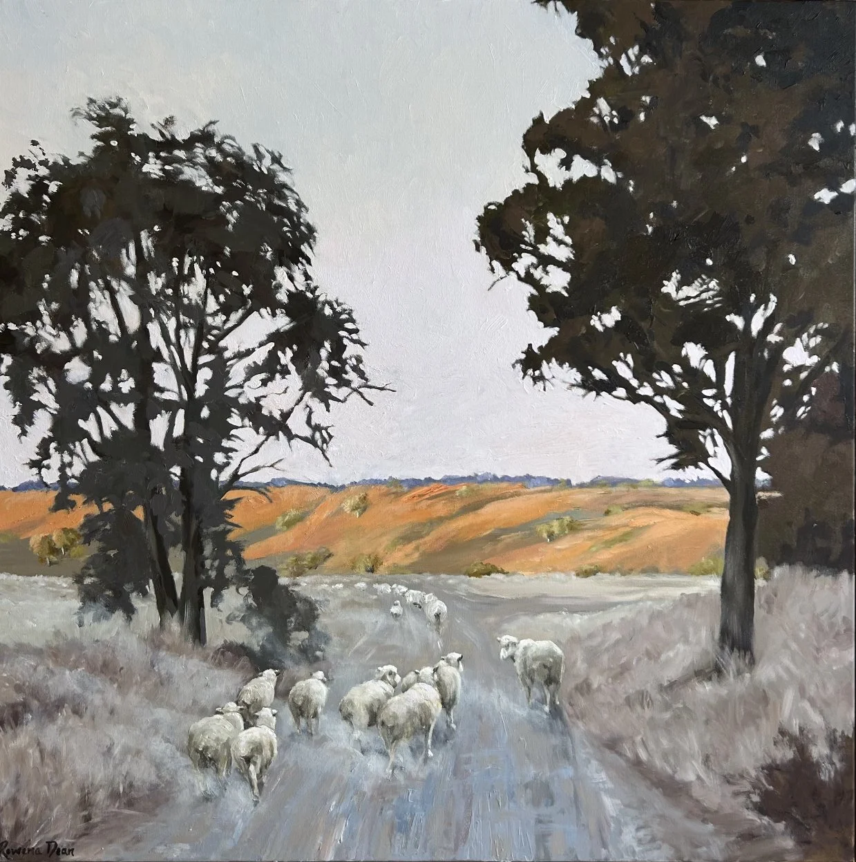 Heading West 100 x 100 cm framed oil on canvas $3950