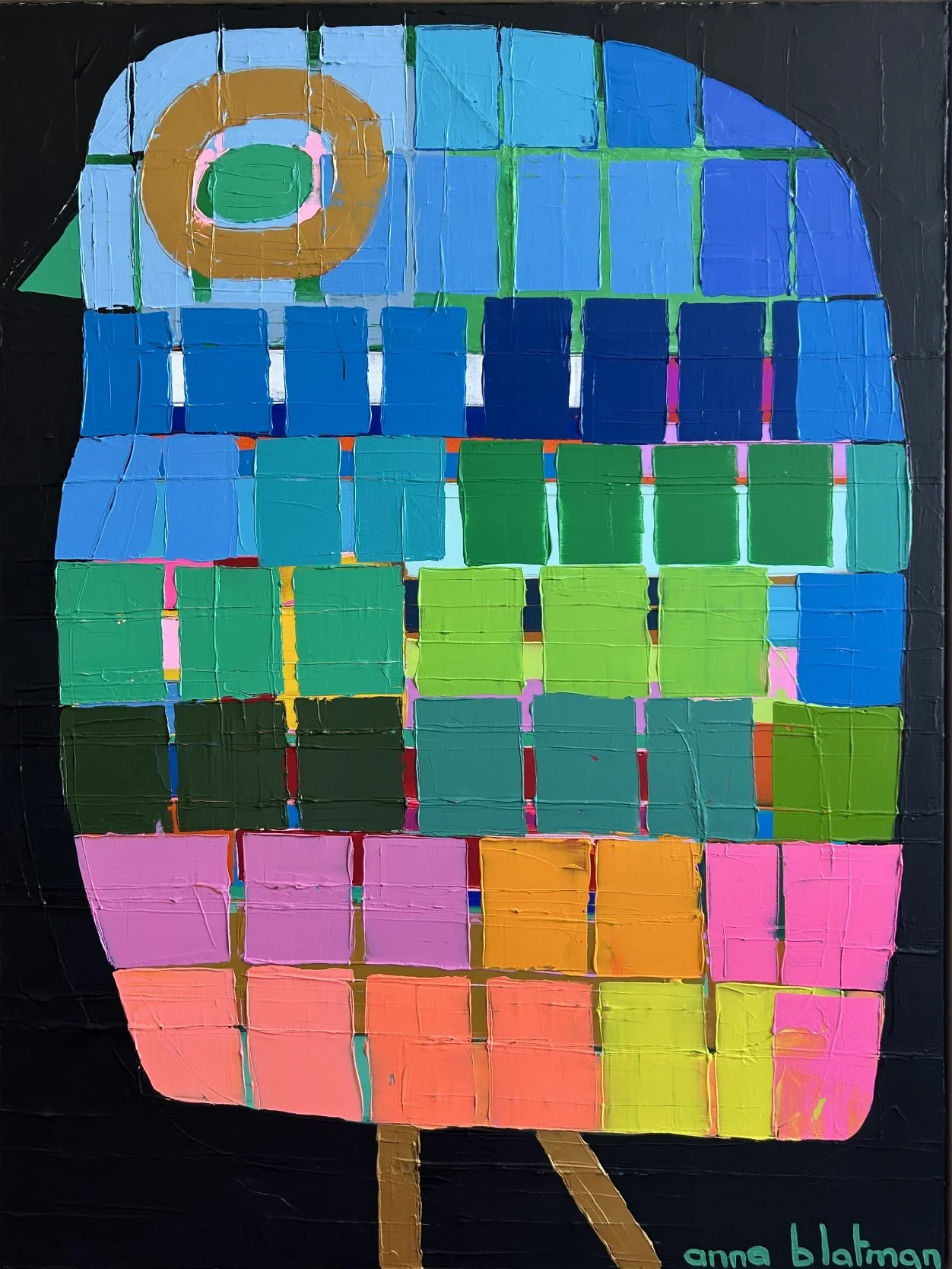 Lulubelle 122 x 91 cm framed acrylic on canvas $3300