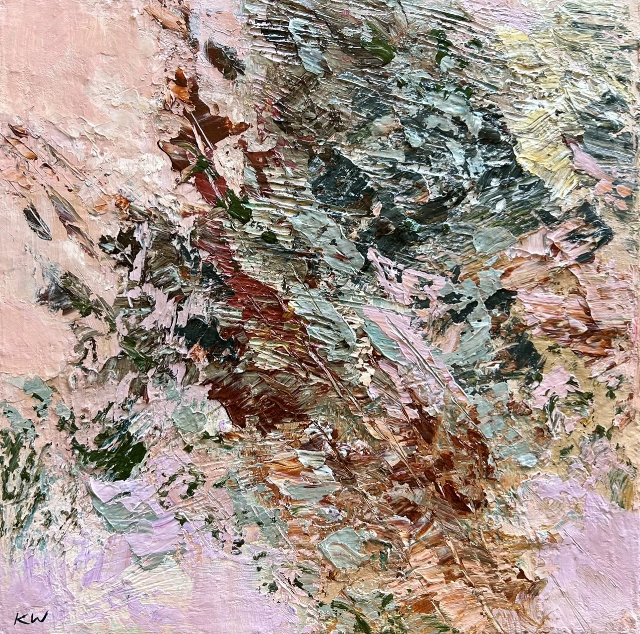 Spring Tangle II 40 x 40 cm acrylic on canvas $790