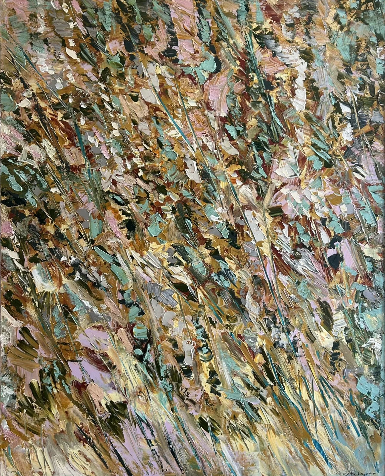 Bloomscape 152 x 122 cm framed acrylic on canvas $5990