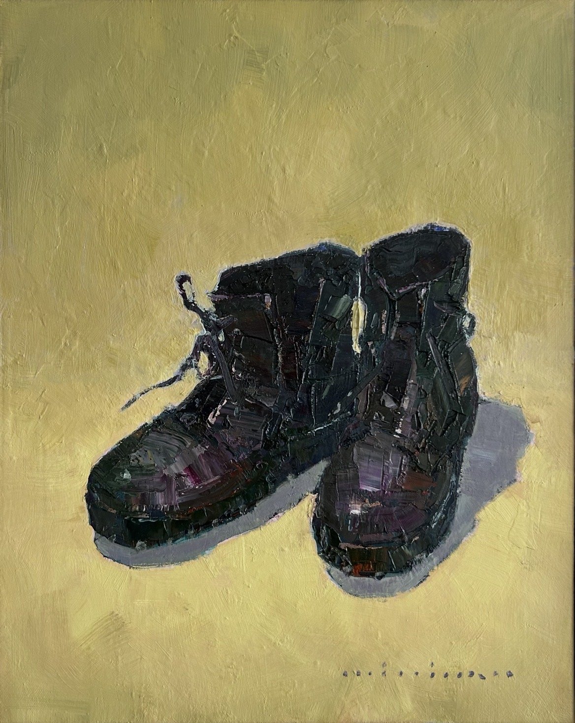 MINHAN CHO The Sturdy Pair 50 x 40 cm framed oil on canvas $1800
