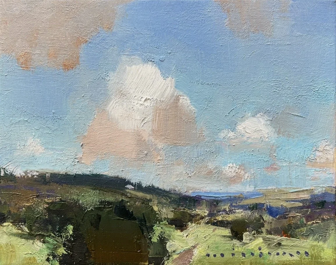 MINHAN CHO Fair Weather 25 x 20 cm framed oil on canvas $990