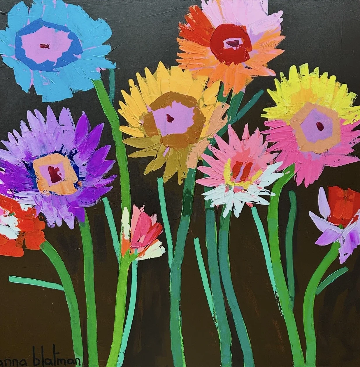 Coco 101 x 101 cm framed acrylic on canvas $3300