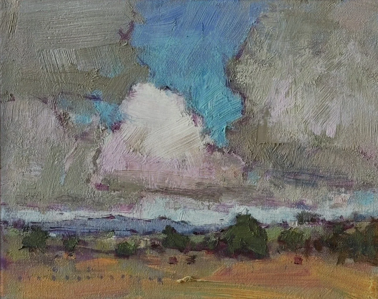 MINHAN CHO The Break 25 x 20 cm framed oil on canvas $990