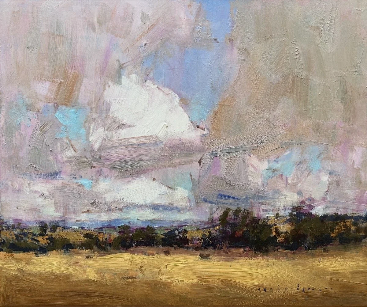 Clearing 61 x 51 cm framed oil on canvas $2500