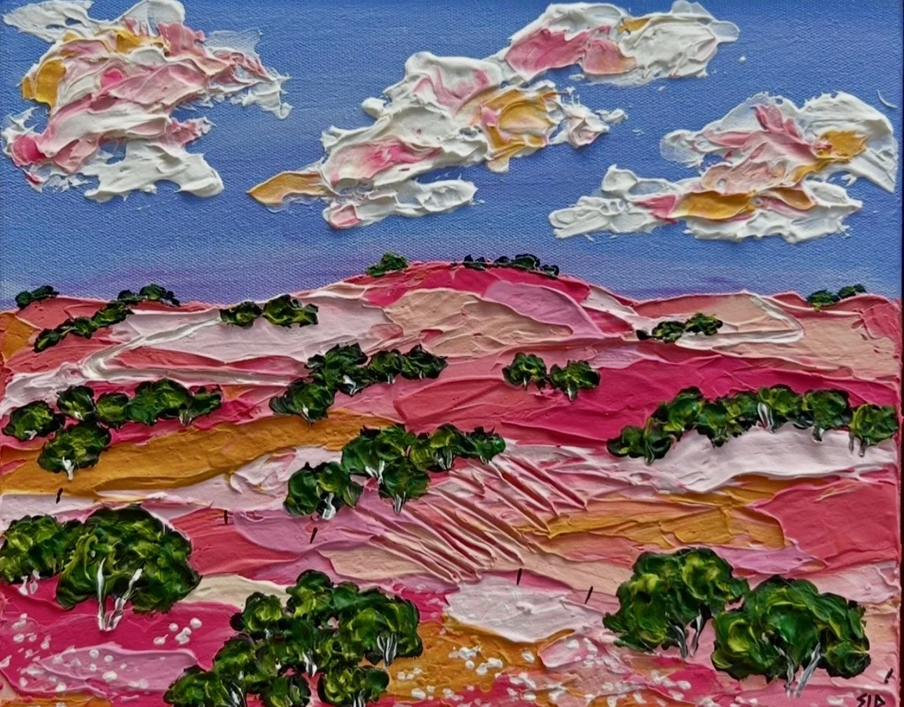 SIDD STUDIOS Still Yours 23 x 28cm framed acrylic on canvas $375