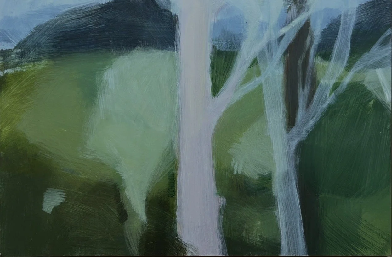 After Rain II 51 x 76cm framed acrylic on birch $