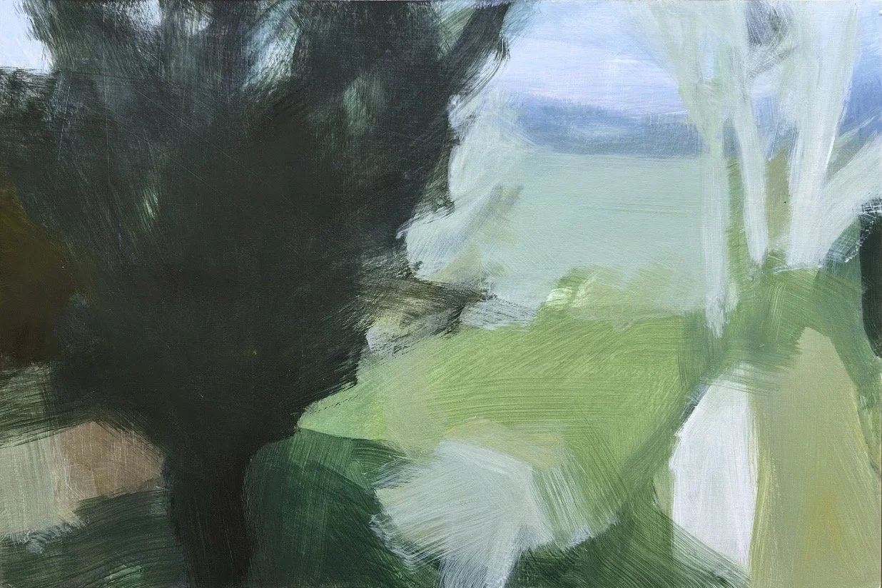 After Rain 76 x 51 cm framed acrylic on board $