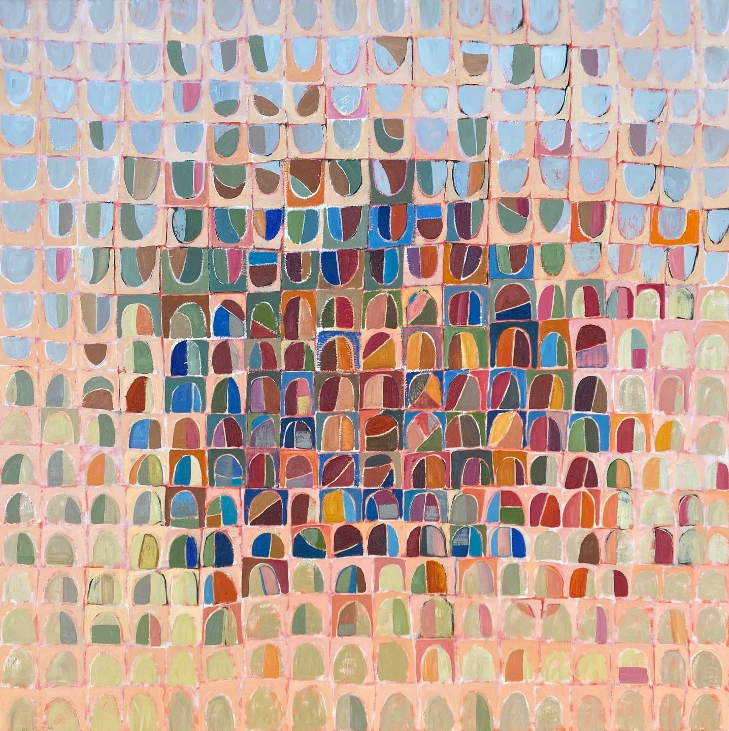 Raindance 122 x 122 cm oil on canvas $4200