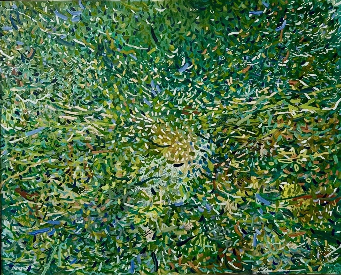 JONATHAN GEMMELL Seamist 152 x 122 cm framed acrylic on canvas $5500