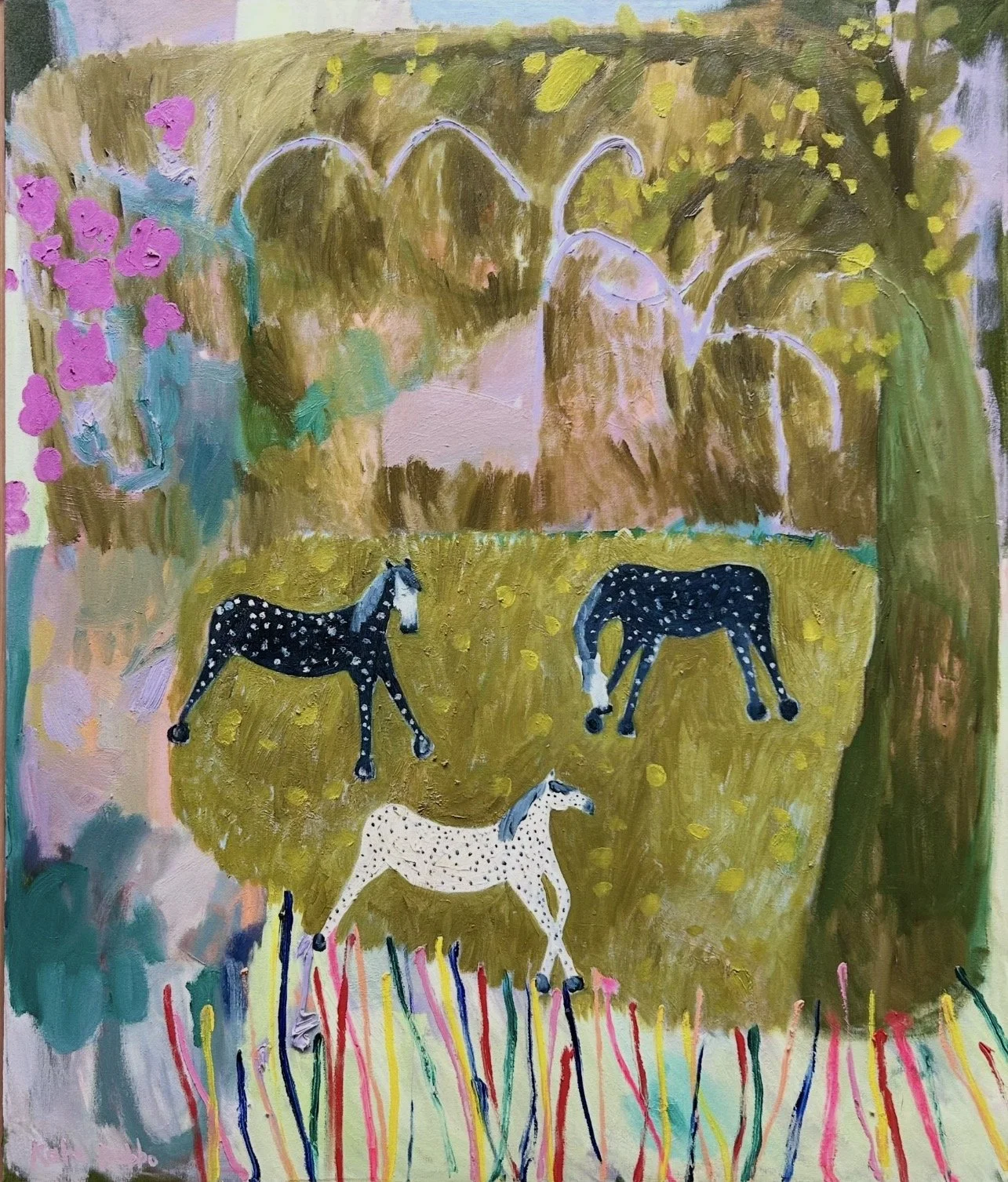 KATE DEBBO Shelter 135 x 110 cm framed oil on canvas $5600