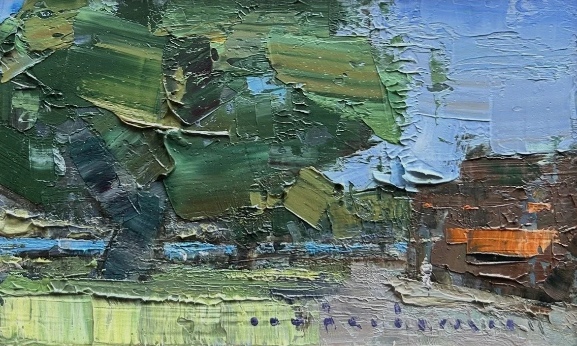 Sandgate Coastal Shade 20.5 x 12.5 cm framed oil on board $695