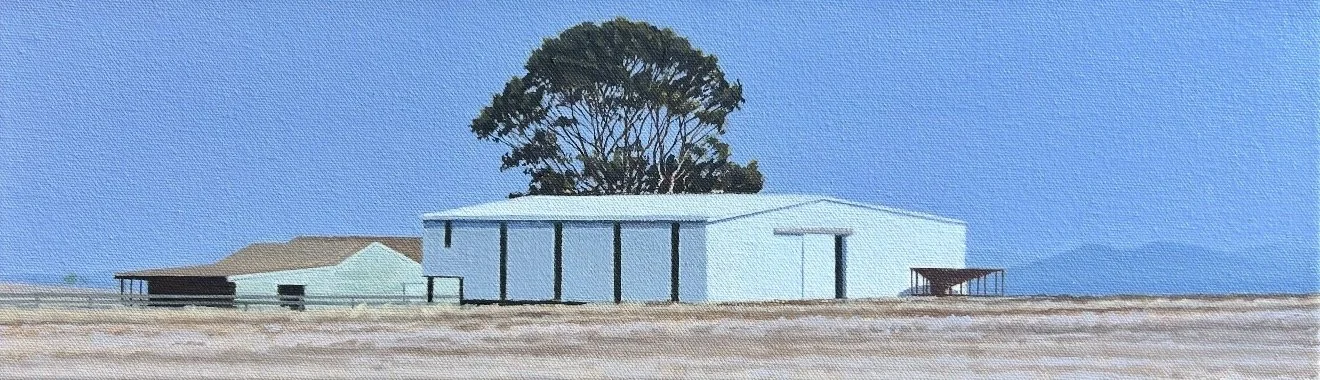 Incoming Rain 51 x 15cm oil on canvas $1100
