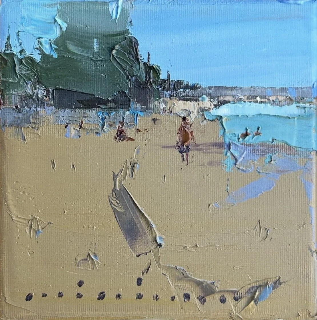 Deep Shadow 15 x 15 cm framed oil on canvas $695