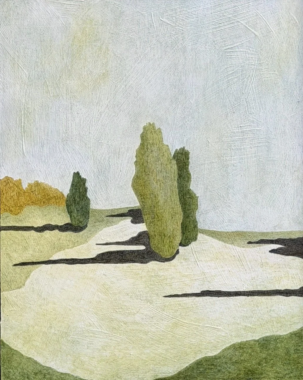 MARK SEARLE  23 x 27cm framed oil on panel $900