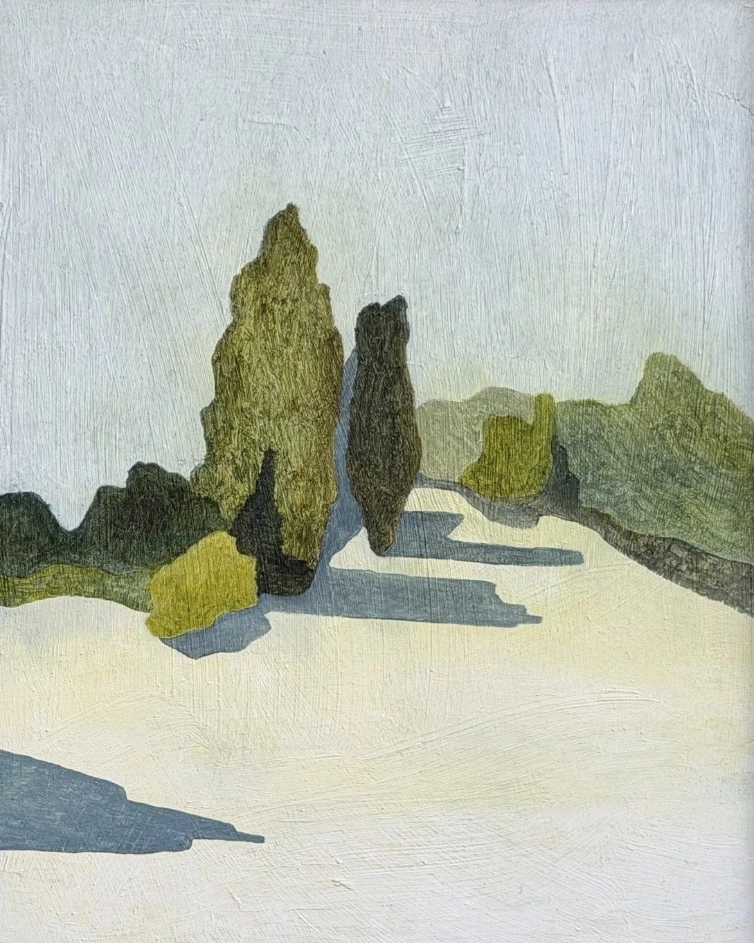 MARK SEARLE 23 x 27cm framed oil on panel $900