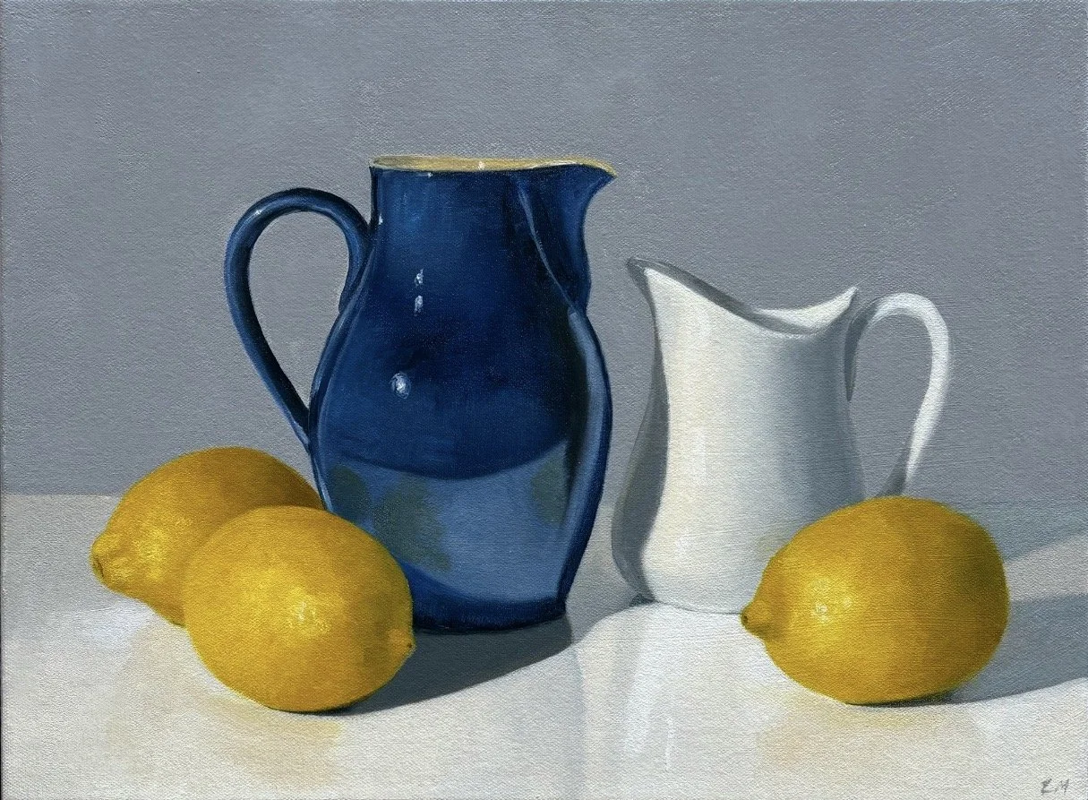 LYNDA McKAY The Denby Jug 40 x 30cm framed oil on canvas $990