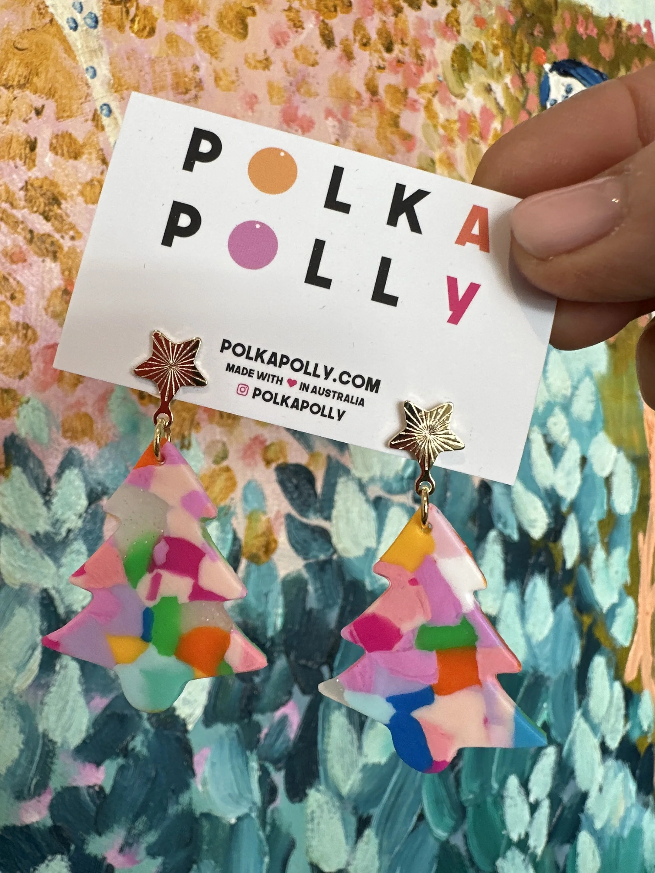 Christmas Trees - Polka Polly Earrings #3