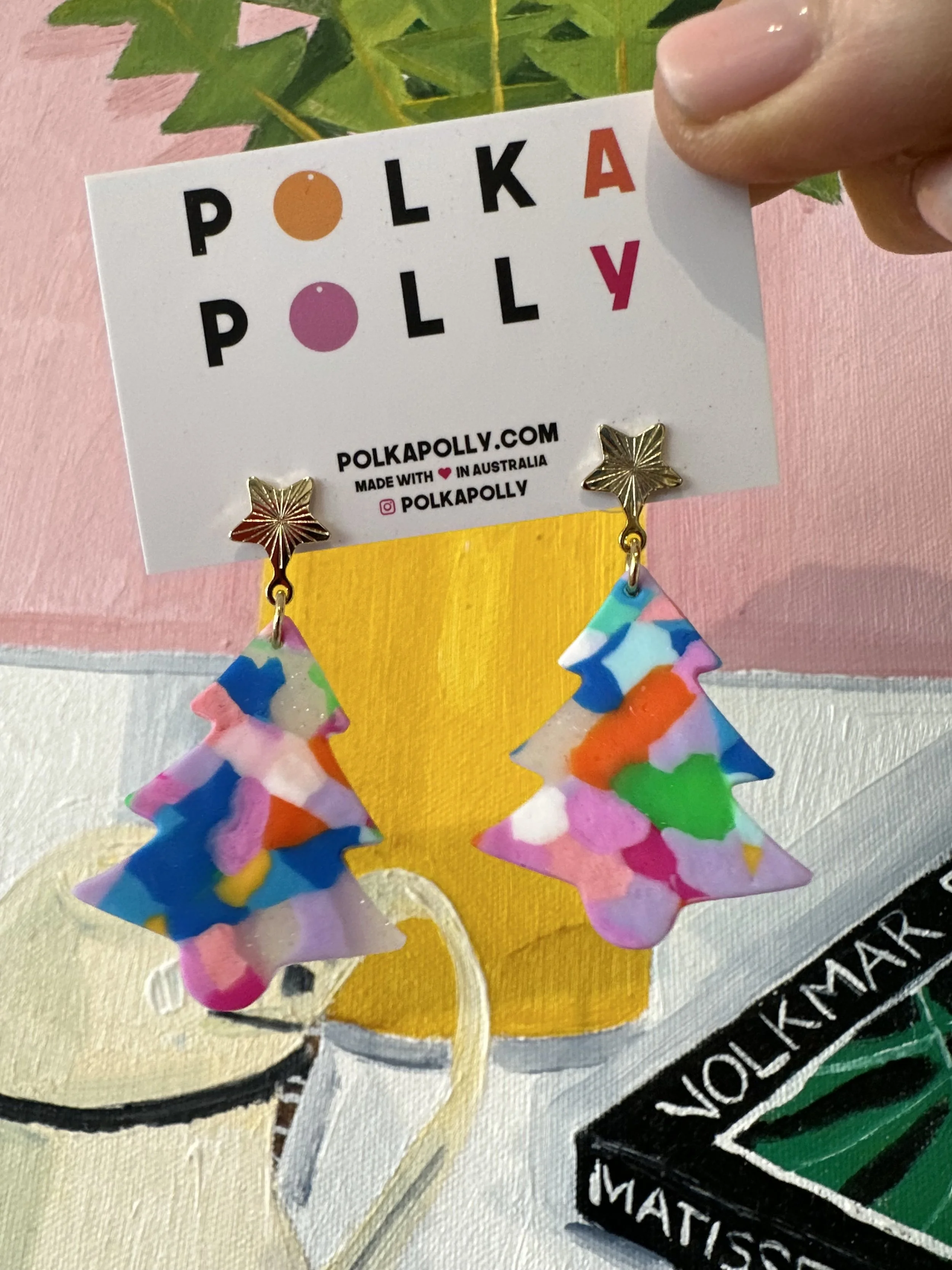 Christmas Trees - Polka Polly Earrings #1