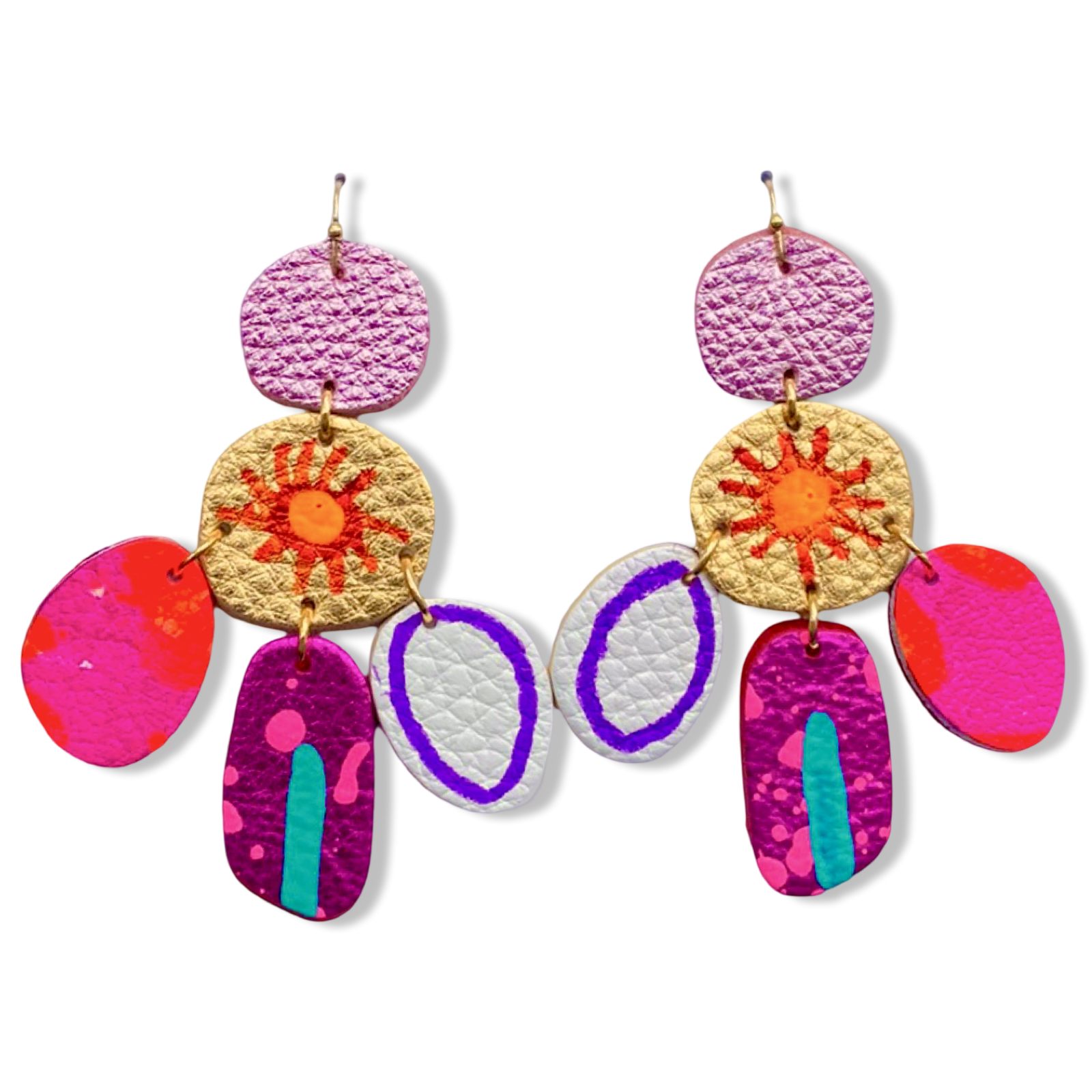 Polka Polly Earrings - Marigold Fields