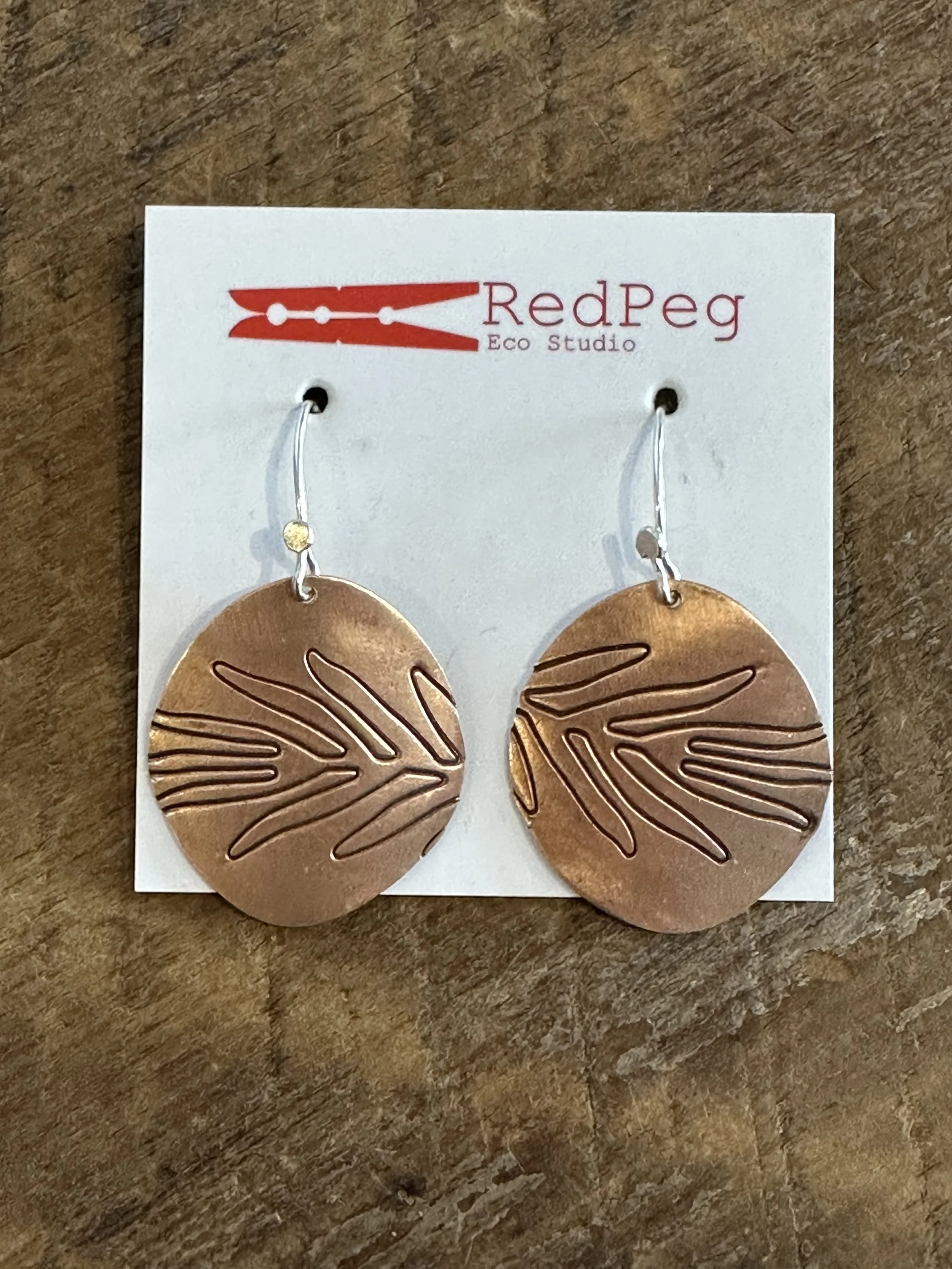 RedPeg Recycled Copper Earrings