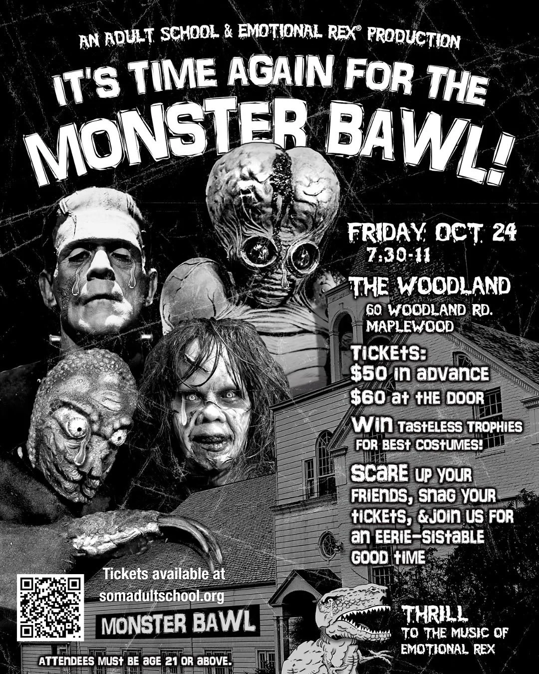 We&rsquo;re just ONE DAY away from Monster Bawl 2025! We can&rsquo;t wait to see you TOMORROW, Oct. 24 at The Woodland for our epic Halloween dance party ☠️

Thank you to all of our generous sponsors for making this event possible! 

Tickets are stil