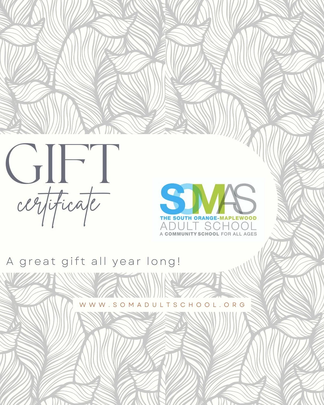 Give the gift of learning and get your gift certificates today!

Our Spring 2026 catalog will be available very soon! As always, it will feature a trove of stimulating classes, lectures, workshops and events! There's truly something for everyone.

�G