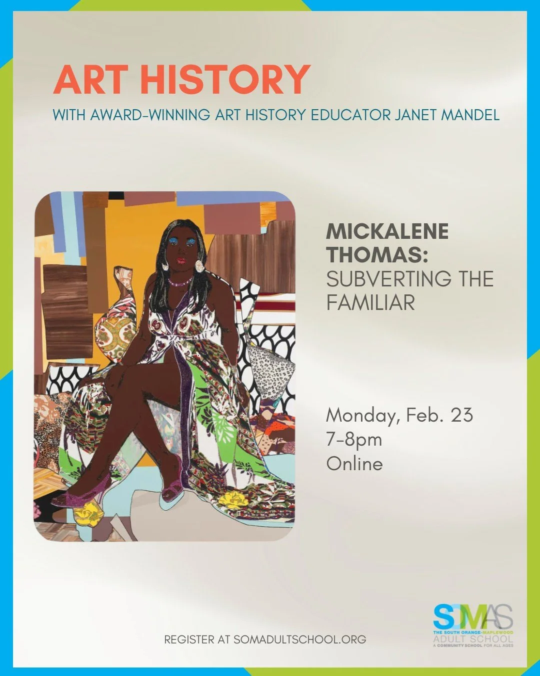 NEXT WEEK: Don't miss "Mickalene Thomas: Subverting the Familiar"&mdash;an art history talk with @art_talks_with_janet on Monday, Feb. 23! 

Mickalene Thomas has given us vivid and multifaceted artworks&mdash;paintings, collage, perceptions