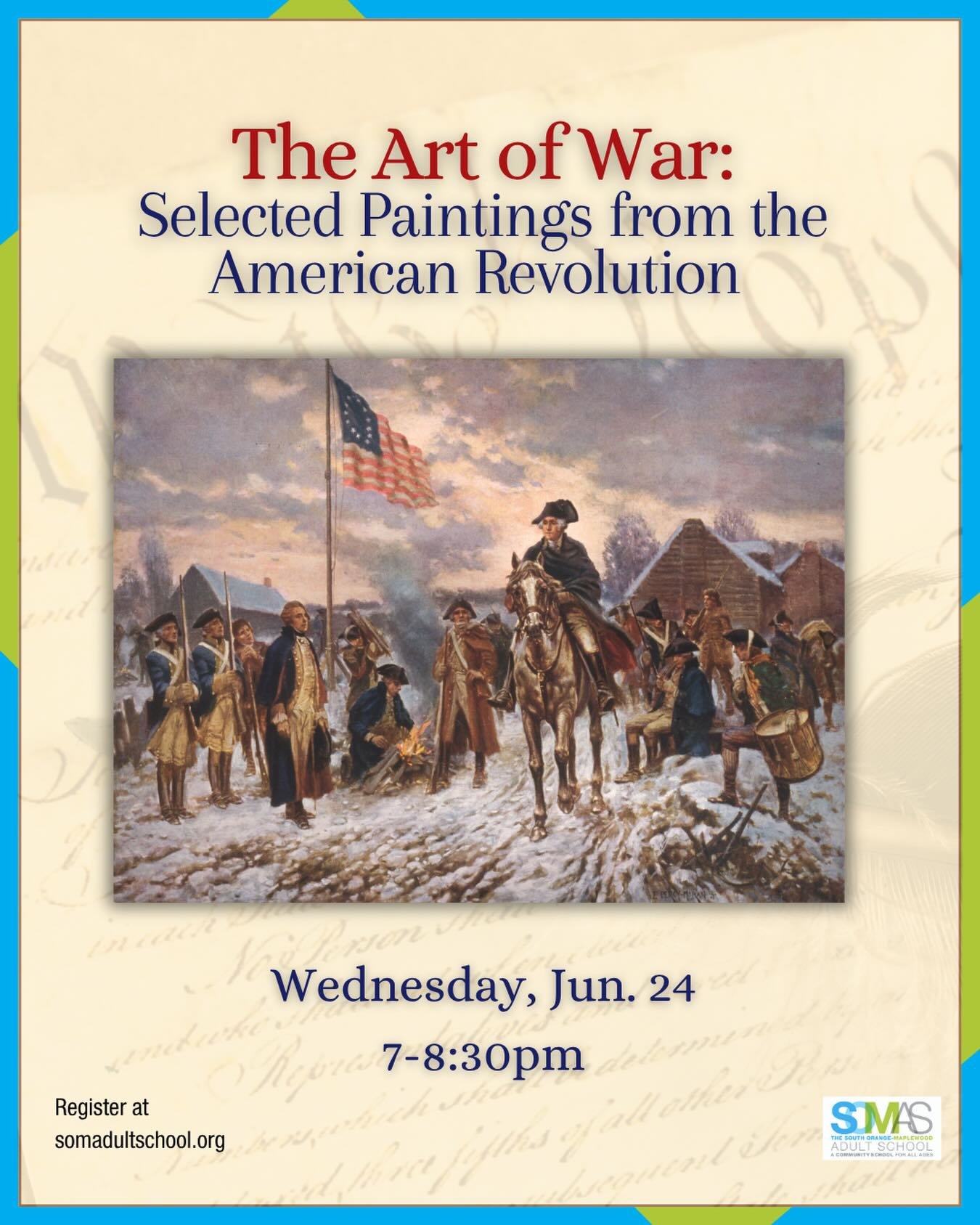 Celebrate 250 years of Independence with &ldquo;The Art of War: Selected Paintings from the American Revolution&rdquo; 🇺🇸

Every picture tells a story. Together we will examine some well-known paintings, depicting key people and events from the Ame