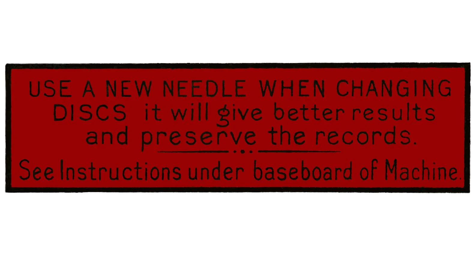 Berliner Tone Arm Red