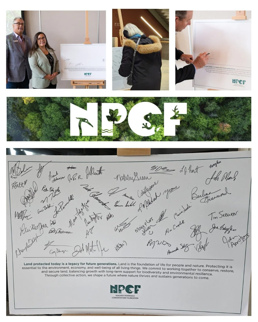 Do you see your name here? ✍️ 

It's NPCF's conservation pledge - if you've attended an NPCF event, maybe you've seen it...

And, maybe you know that only about 3% of the Niagara Peninsula is formally protected... and, that it's one of the fastest-gr