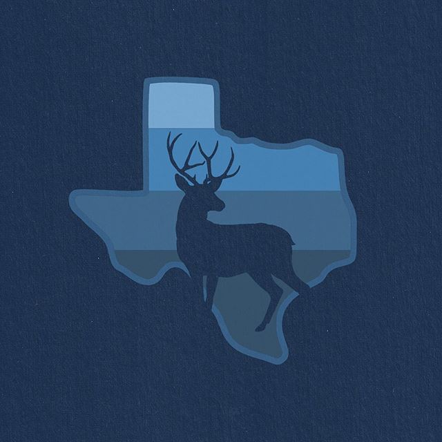 #texas #hunting #deer #deerhunting #texaslife #texasliving #texas🇨🇱 #texashunting #outdoors #outdooradventures #outdoorlife #outdoorsman #huntinglife #nature #naturelover #design #tshirt #blue #graphicdesign #brand #logo #screenprinting