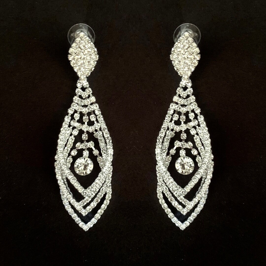 Roxy Earrings - Diamante
