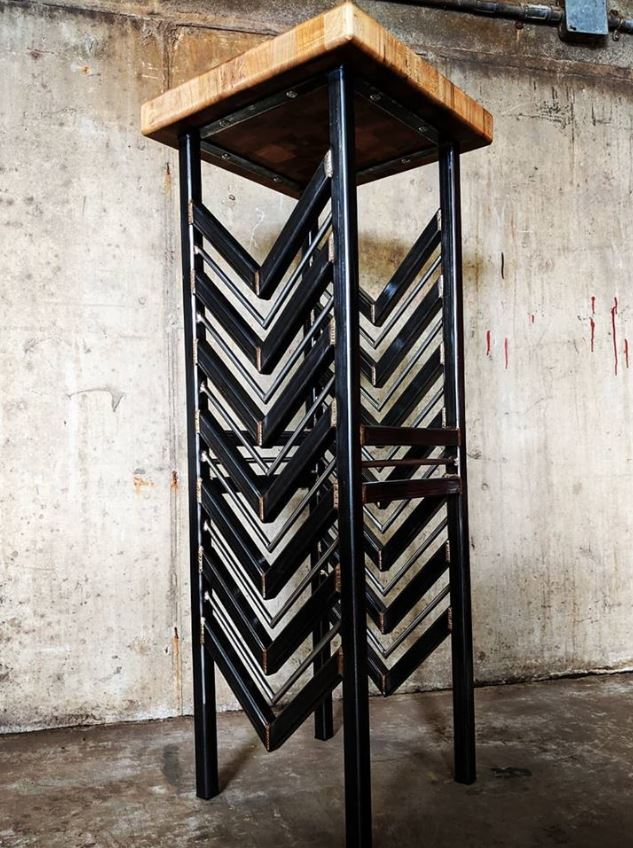 Fabricated Pedestal Table