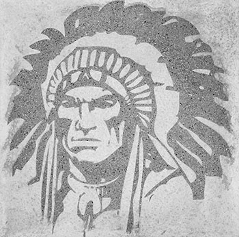 Graphic Concrete created for Hononegah Community High School in Rockton, IL.