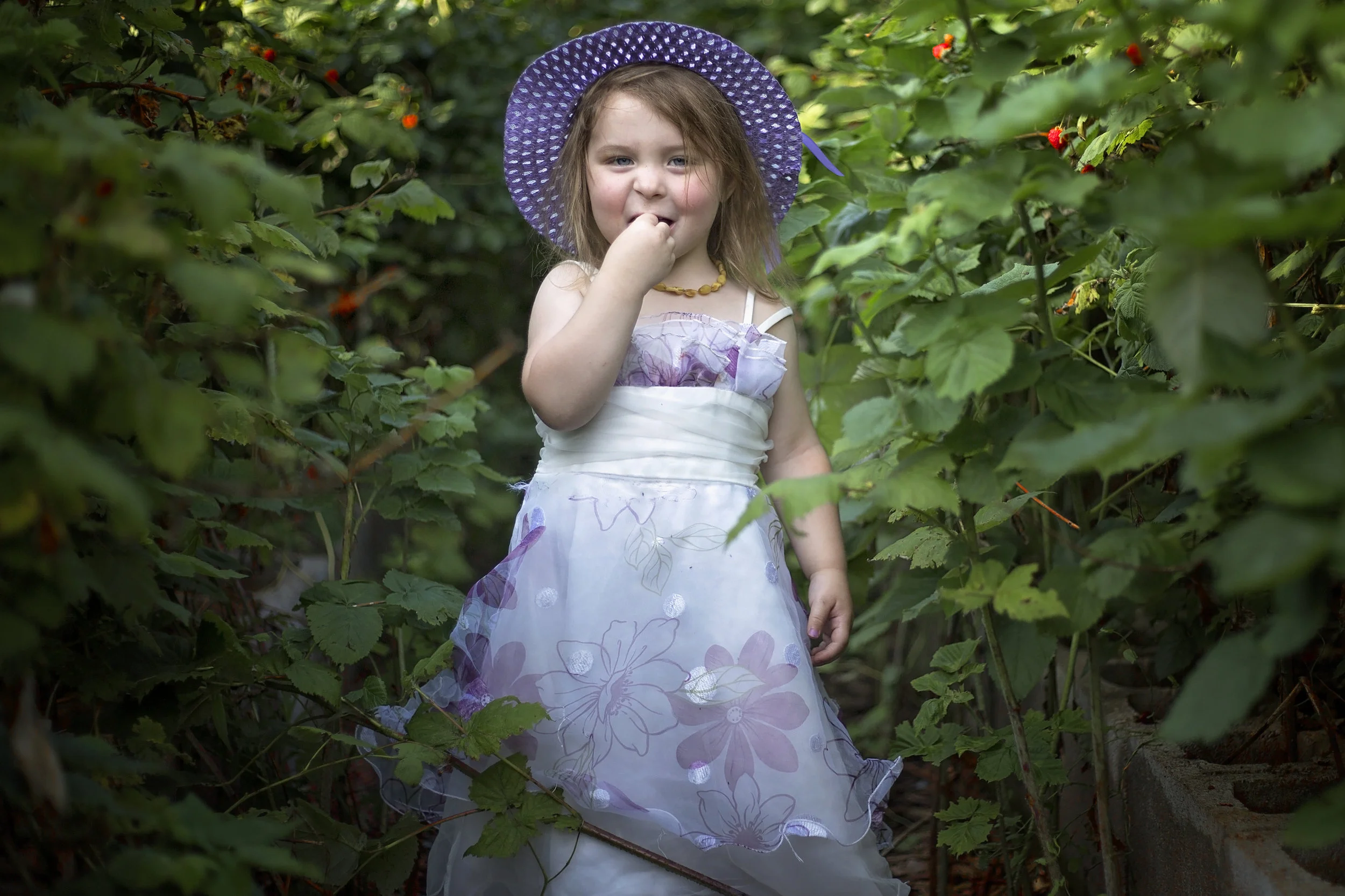 Here's a photo of my youngest from her birthday in July, because she's super freaking cute.