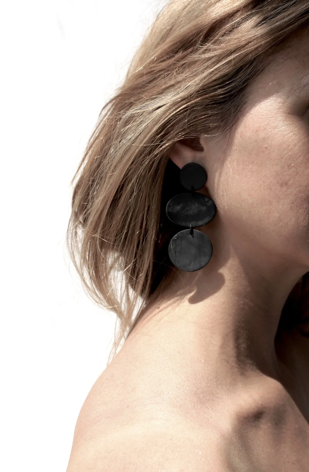 Full moon earrings
